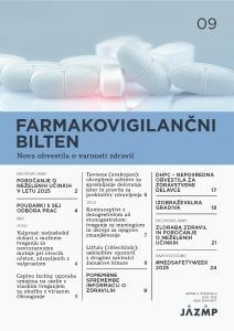 Naslovnica 9. številke biltena